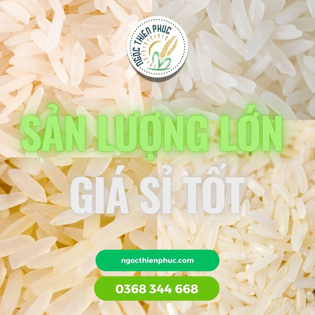 Nhằm chung tay lan rộng tấm lòng nhân ái, Ngọc Thiên Phúc đưa ra chính sách tối thiểu hóa lợi nhuận nhiều giống gạo chuẩn ngon. Dành riêng cho các chính sách/ nhà hảo tâm có lòng mua gạo từ thiện sạch cho bữa cơm thêm ấm tình người. 