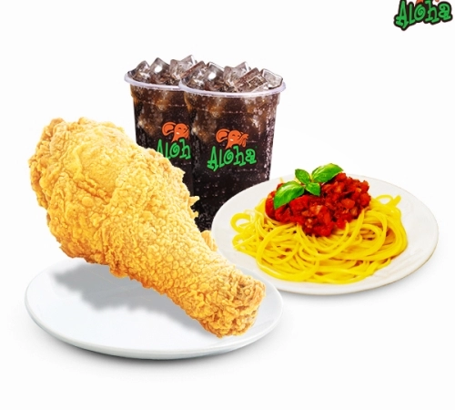 Menu_1 đùi gà 1 mỳ ý 2 coca