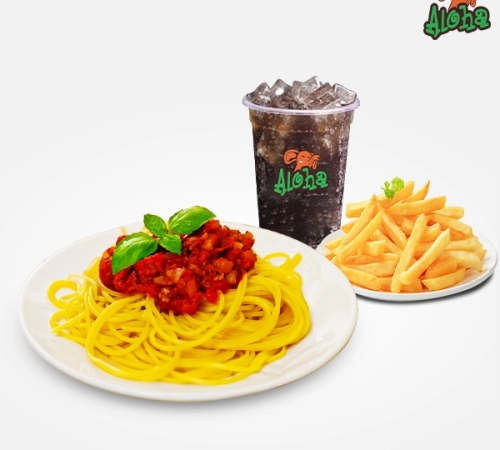 Menu_1 mỳ ý 1 khoai 1 coca