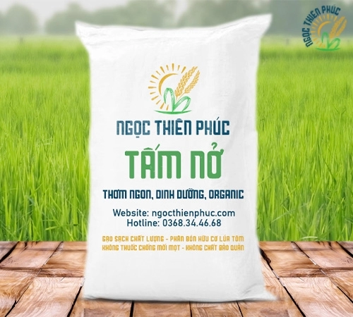 Gạo Tấm Nở - Nở Nhiều Ít Dẻo Rời Hạt - Không Thuốc Chống Mối Mọt - Ngọc Thiên Phúc
